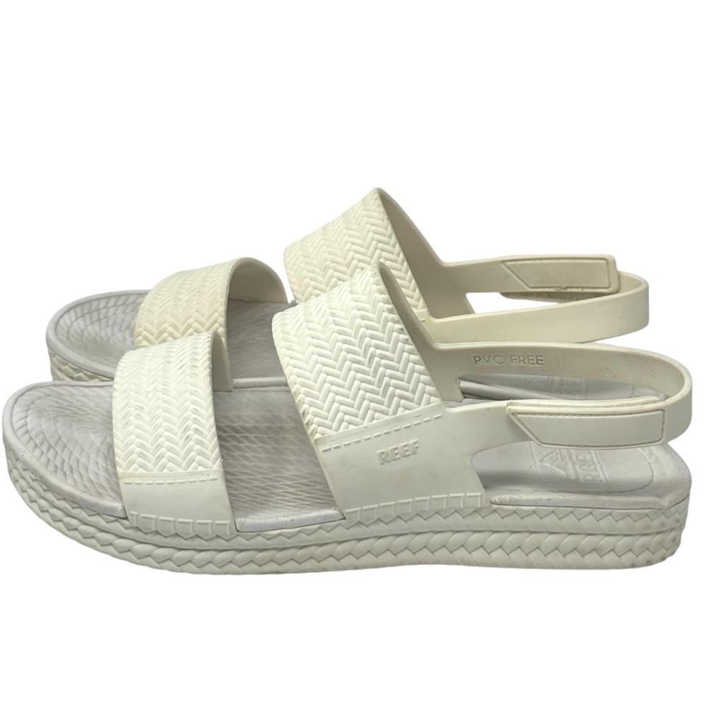 Reef Water Vista EVA White Sandals Women’s Sz 9 Adjustable Ankle Strap
